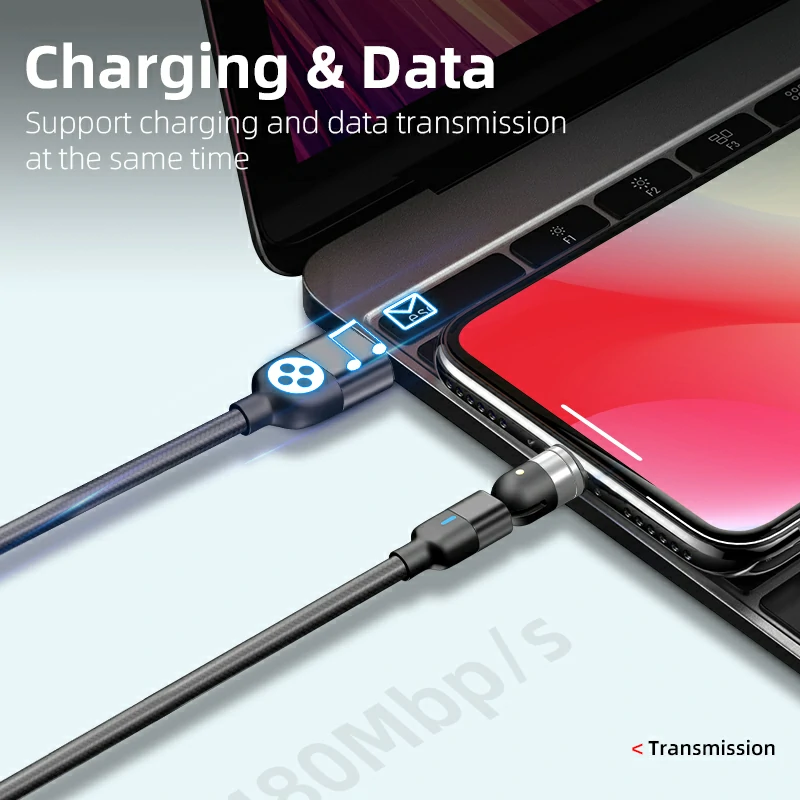 WOWTECHPROMOS 3-in-1 Magnetic Charging Cable: Fast, Durable & Efficient