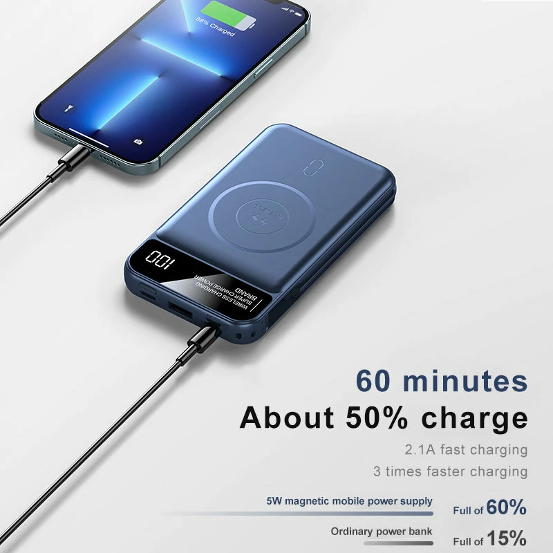 WOWTECHPROMOS: Portable MagSafe Power Bank - Compact & Fast Charging