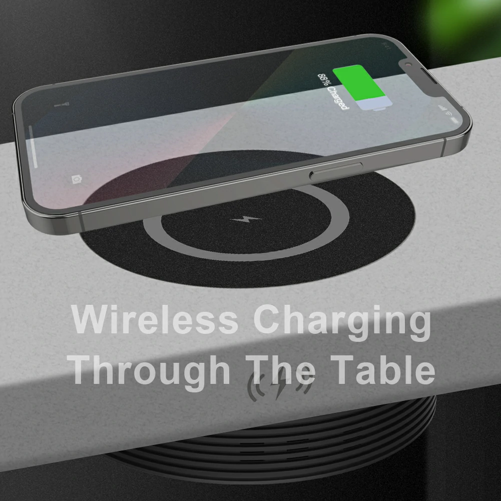 WOWTECHPROMOS Invisible Wireless Charger: Sleek Under-Desk Charging Solution