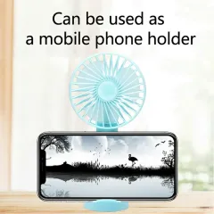 Portable Electric Fan with Unique Cloud Phone Holder