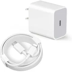 PD 20W Charger & Cable Set - Fast Charge, Apple MFi Certified