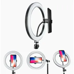 Ultimate Selfie Ring Light with Extendable Tripod & Phone Holder
