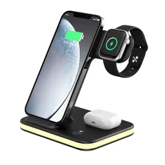4-in-1 Foldable Wireless Charger with Night Light