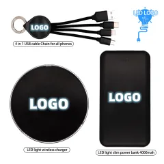 LED Phone Accessory Gift Set: Slim, Universal & Night-Visible