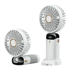 Mini Handheld Fan with Mobile Holder – Cool & Convenient
