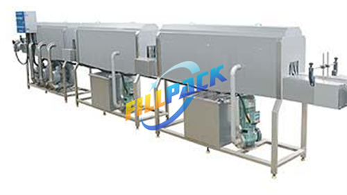 Cleaner machine, Washer and dryer for filled can, jar, bottle