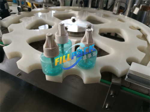 Bottle filling capping machine for Mosquito Repellent