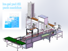 Ice sheet, Ice gel pack, Ice box fill pack machine