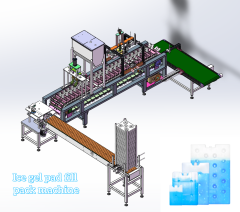 Ice sheet, Ice gel pack, Ice box fill pack machine
