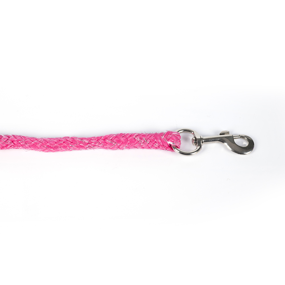MESH GLITTER HALTER&LEAD ROPE SET（Fushia）