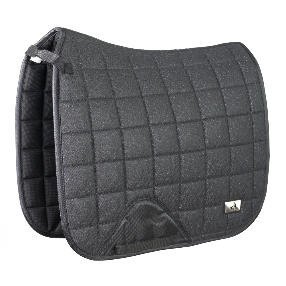 HORSEMATE Glitter Mesh Saddle pad （BLACK）