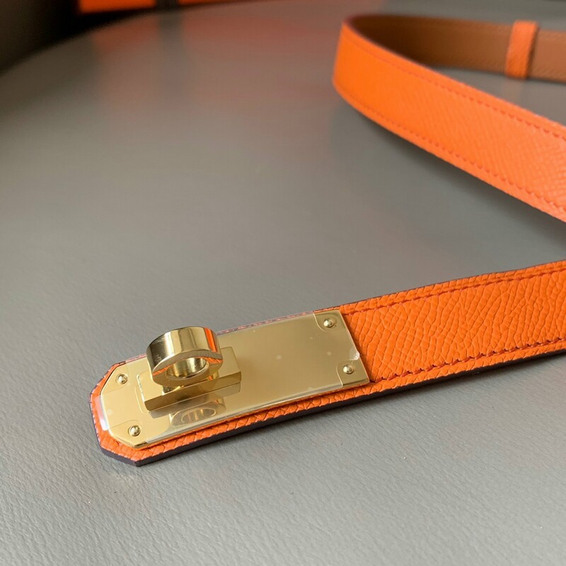 Retractable high quality steel buckle fine belt lady skirt leather palmprint head layer leather trim waist suit belt