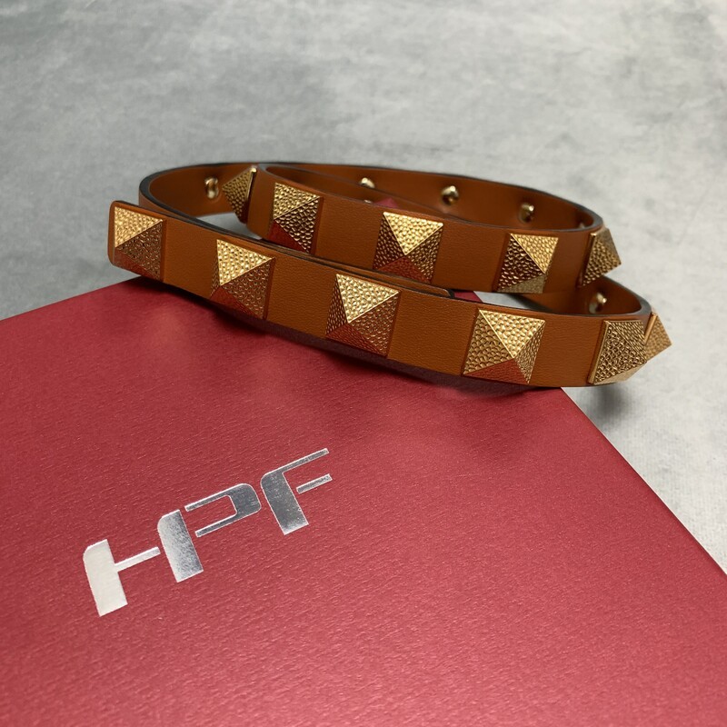 Fashion waist belt 2.0 cowhide double layer hardware belt women's waist collection skirt belt tower decorative belt