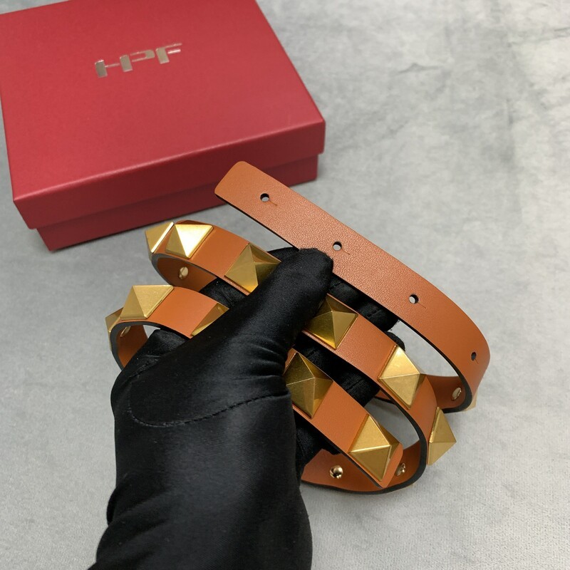 Fashion waist belt 2.0 cowhide double layer hardware belt women's waist collection skirt belt tower decorative belt