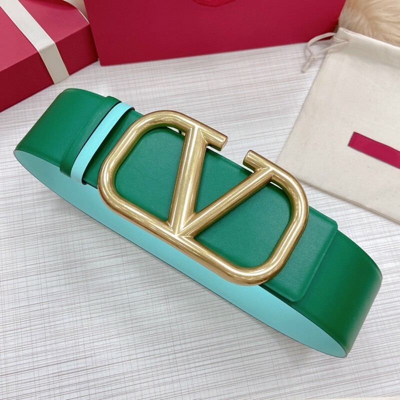 Color cowhide wide version waist seal 7.0 V dual-use leather belt super wide matching coat belt dress wide belt
