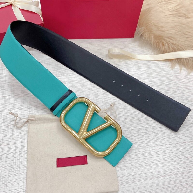 Color cowhide wide version waist seal 7.0 V dual-use leather belt super wide matching coat belt dress wide belt