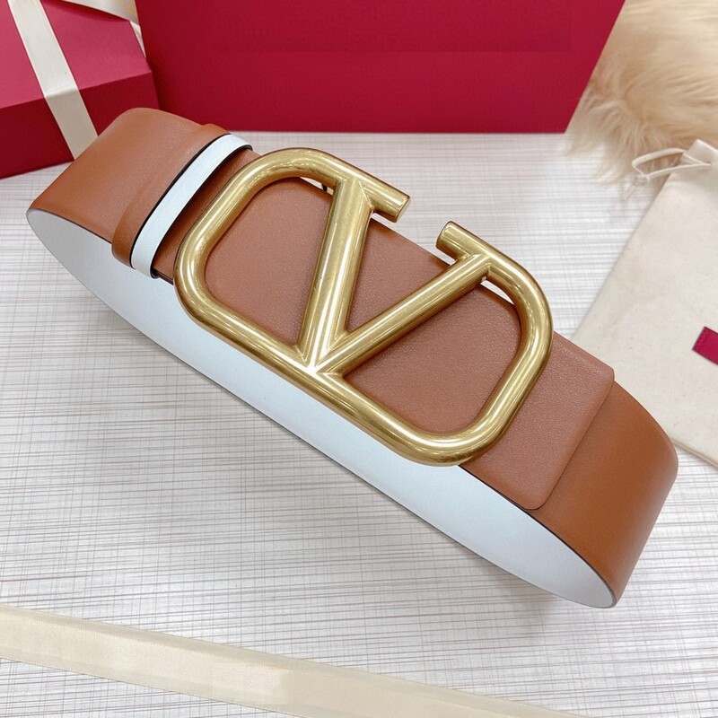 Color cowhide wide version waist seal 7.0 V dual-use leather belt super wide matching coat belt dress wide belt