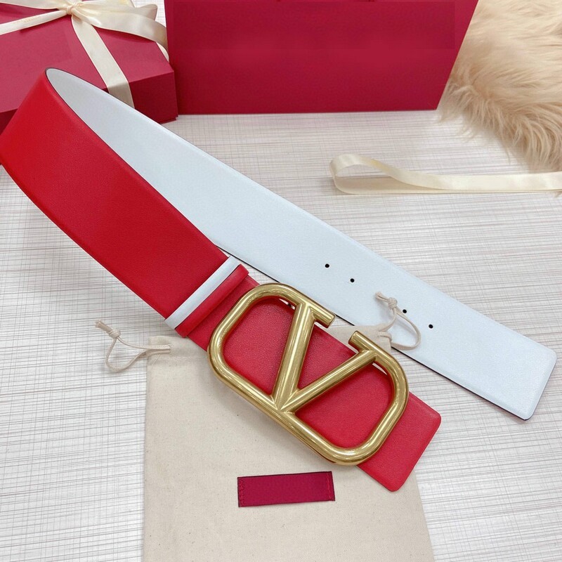 Color cowhide wide version waist seal 7.0 V dual-use leather belt super wide matching coat belt dress wide belt