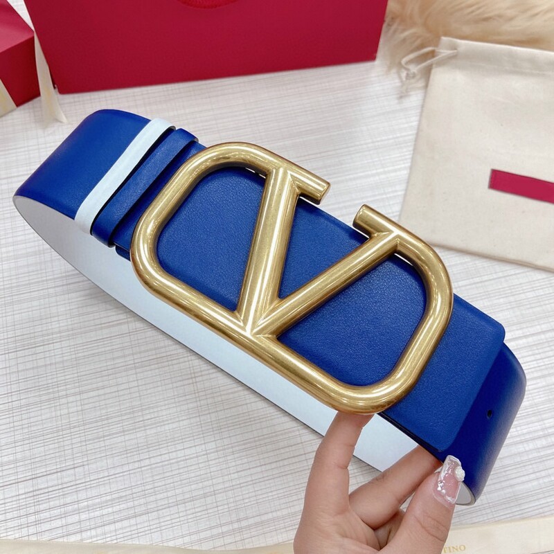 Color cowhide wide version waist seal 7.0 V dual-use leather belt super wide matching coat belt dress wide belt