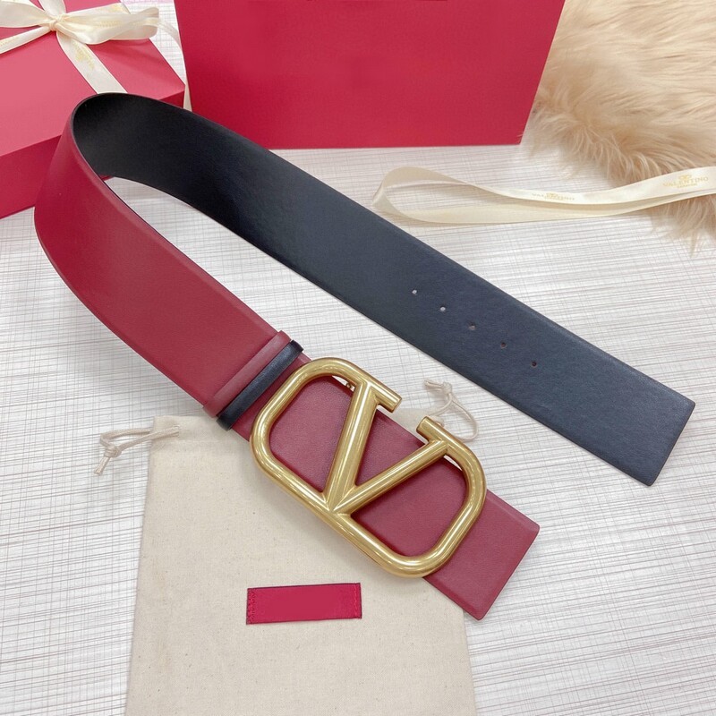 Color cowhide wide version waist seal 7.0 V dual-use leather belt super wide matching coat belt dress wide belt