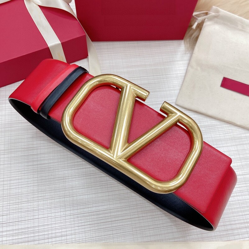 Color cowhide wide version waist seal 7.0 V dual-use leather belt super wide matching coat belt dress wide belt