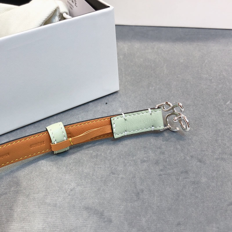 Pure color fans you thin version of belt double head layer cowhide 1.5cm belt waist accessories women's belt collocation