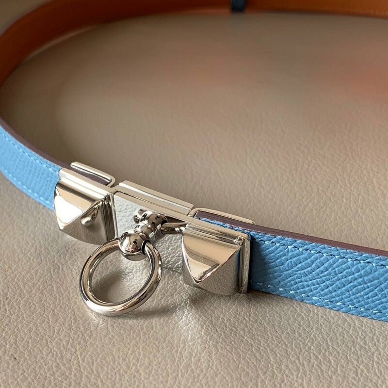 Adjustable waistband belt cowhide palm print 1.8cm extendable belt is cowhide stainless steel buckle with girl's belt
