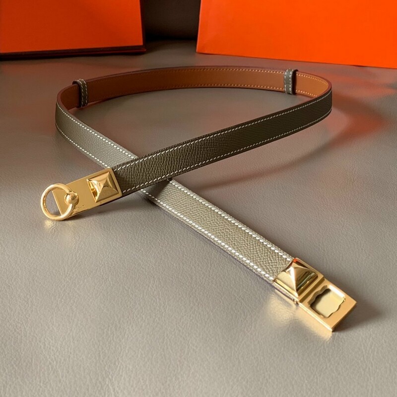 Adjustable waistband belt cowhide palm print 1.8cm extendable belt is cowhide stainless steel buckle with girl's belt