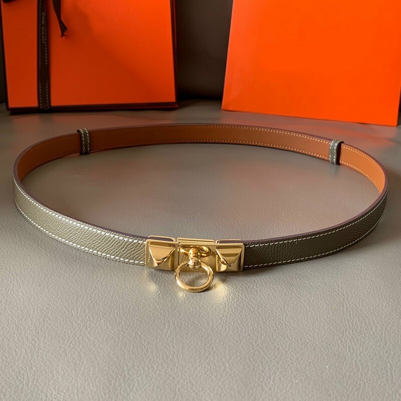 Adjustable waistband belt cowhide palm print 1.8cm extendable belt is cowhide stainless steel buckle with girl's belt