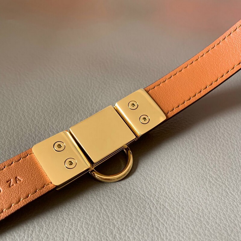 Adjustable waistband belt cowhide palm print 1.8cm extendable belt is cowhide stainless steel buckle with girl's belt