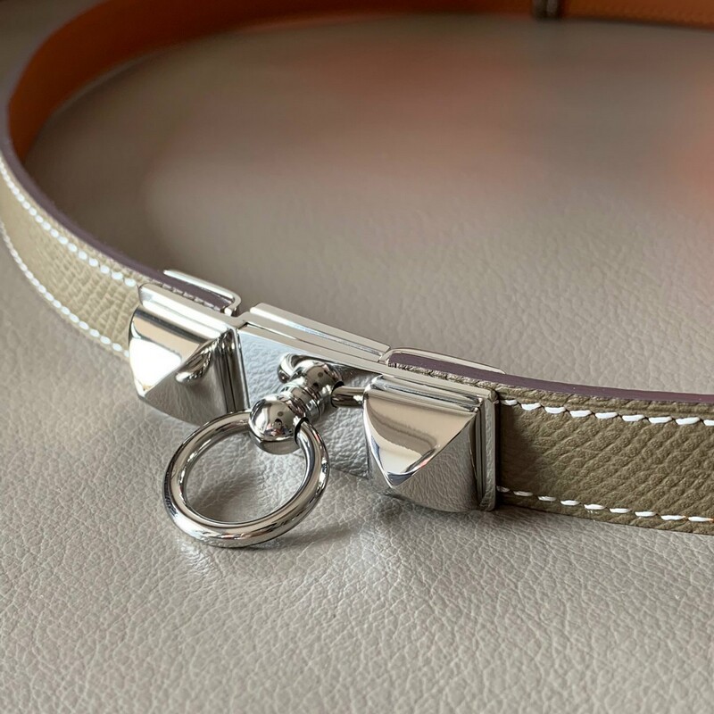 Adjustable waistband belt cowhide palm print 1.8cm extendable belt is cowhide stainless steel buckle with girl's belt