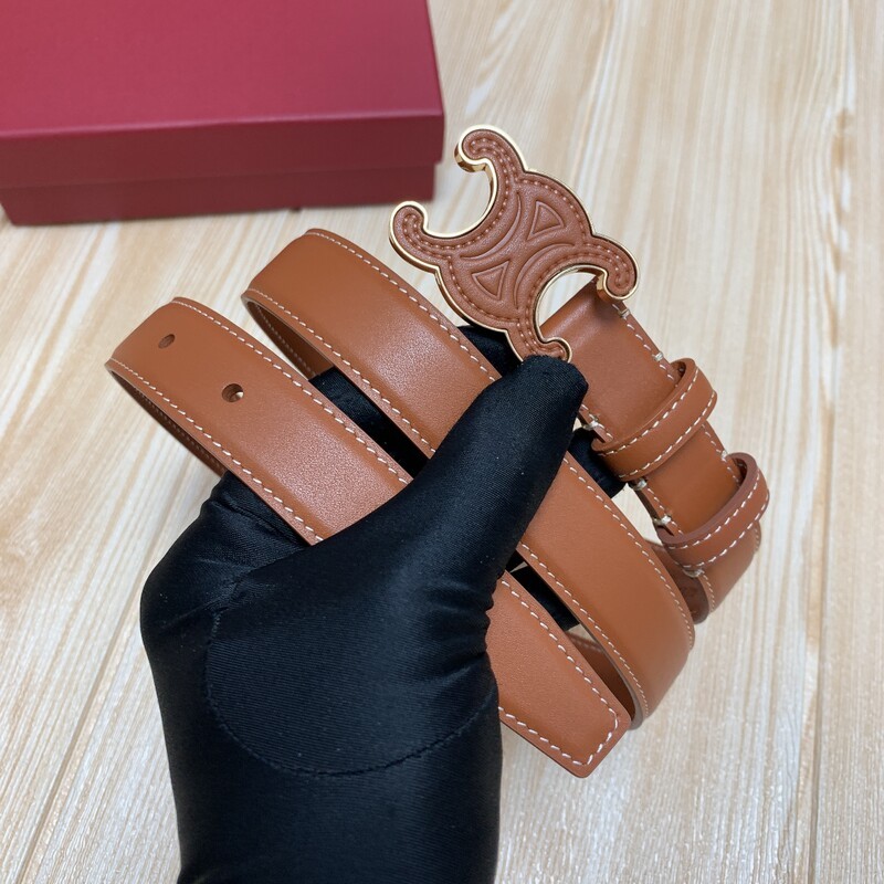 Women's leather waistband fashion accessories 2.5 Women's waistband new smooth leather head belt