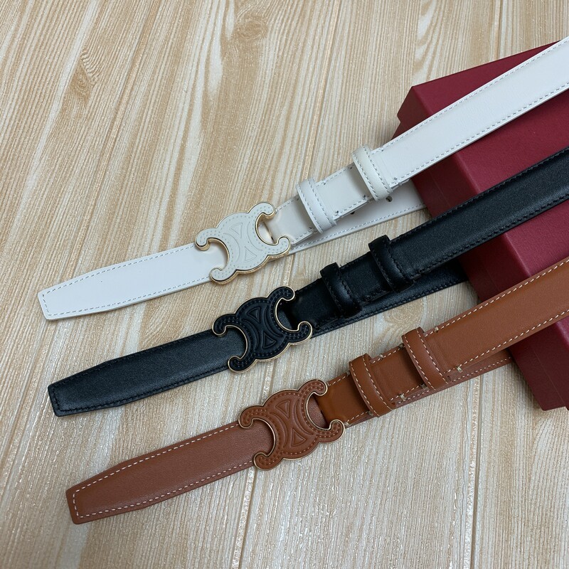 Women's leather waistband fashion accessories 2.5 Women's waistband new smooth leather head belt