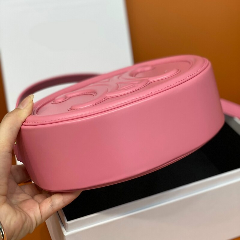 New small round cake super mini cute Fanny pack, girls look superior bag, casual concave shape street photography necessary bag