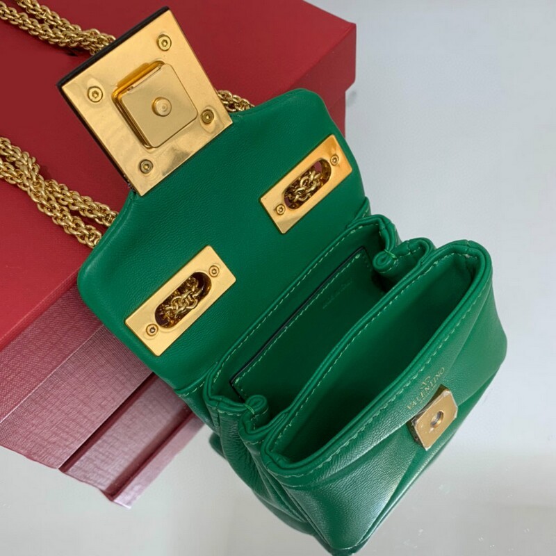 Mini size soft suede bag chain small handbag decoration oversized rivets chain bag magnetic buckle open and close soft sheep leather lining backpack