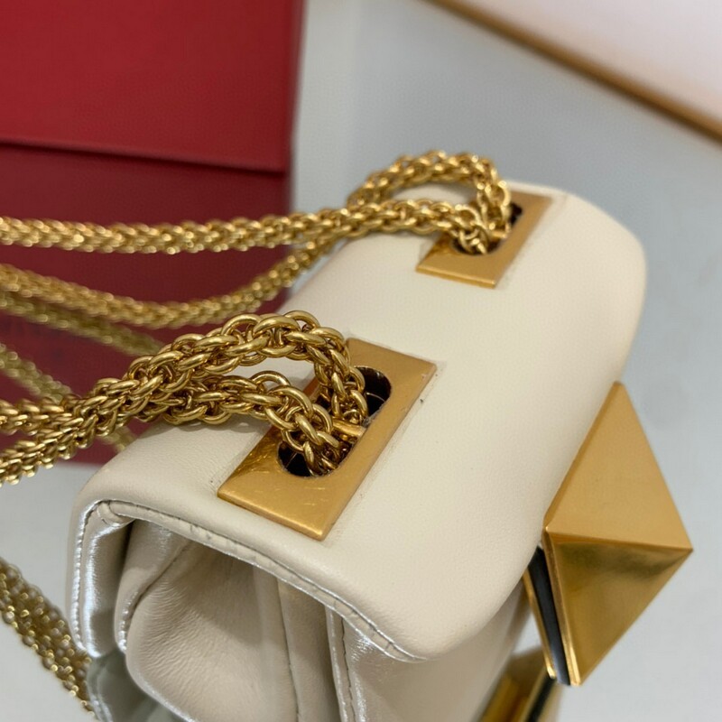 Mini size soft suede bag chain small handbag decoration oversized rivets chain bag magnetic buckle open and close soft sheep leather lining backpack