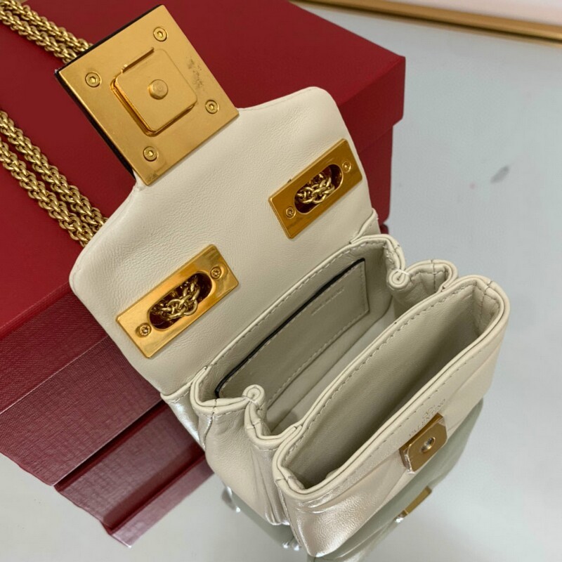 Mini size soft suede bag chain small handbag decoration oversized rivets chain bag magnetic buckle open and close soft sheep leather lining backpack