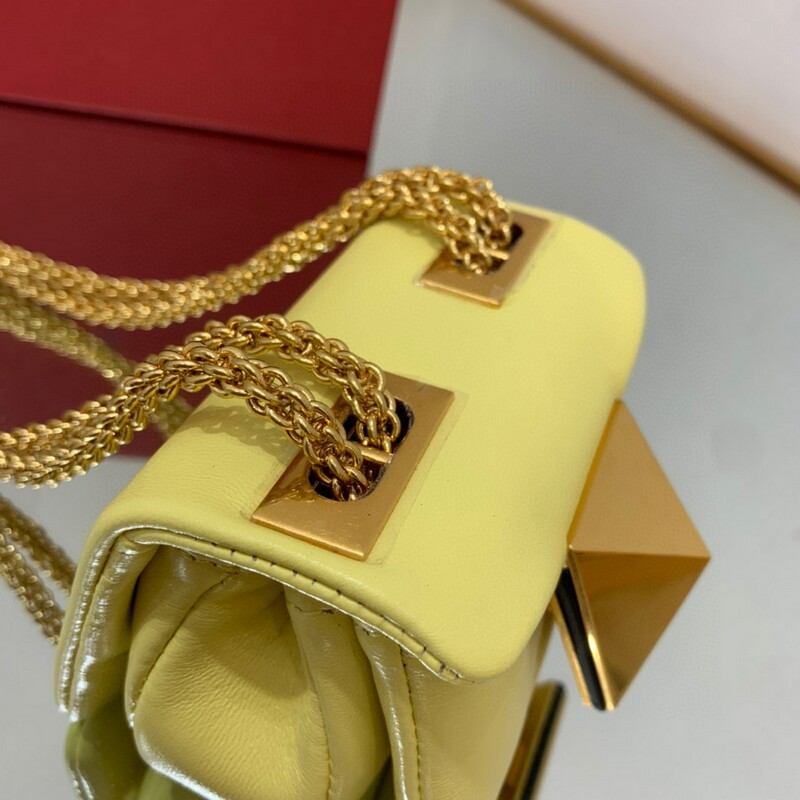 Mini size soft suede bag chain small handbag decoration oversized rivets chain bag magnetic buckle open and close soft sheep leather lining backpack