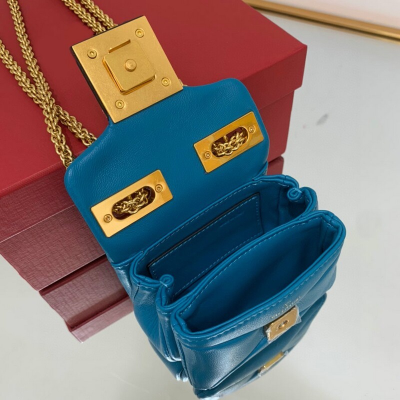 Mini size soft suede bag chain small handbag decoration oversized rivets chain bag magnetic buckle open and close soft sheep leather lining backpack