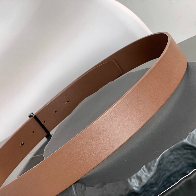 Business men's high quality leather belt end plate buckle T-buckle simple 4.0 stainless steel buckle full head layer leather