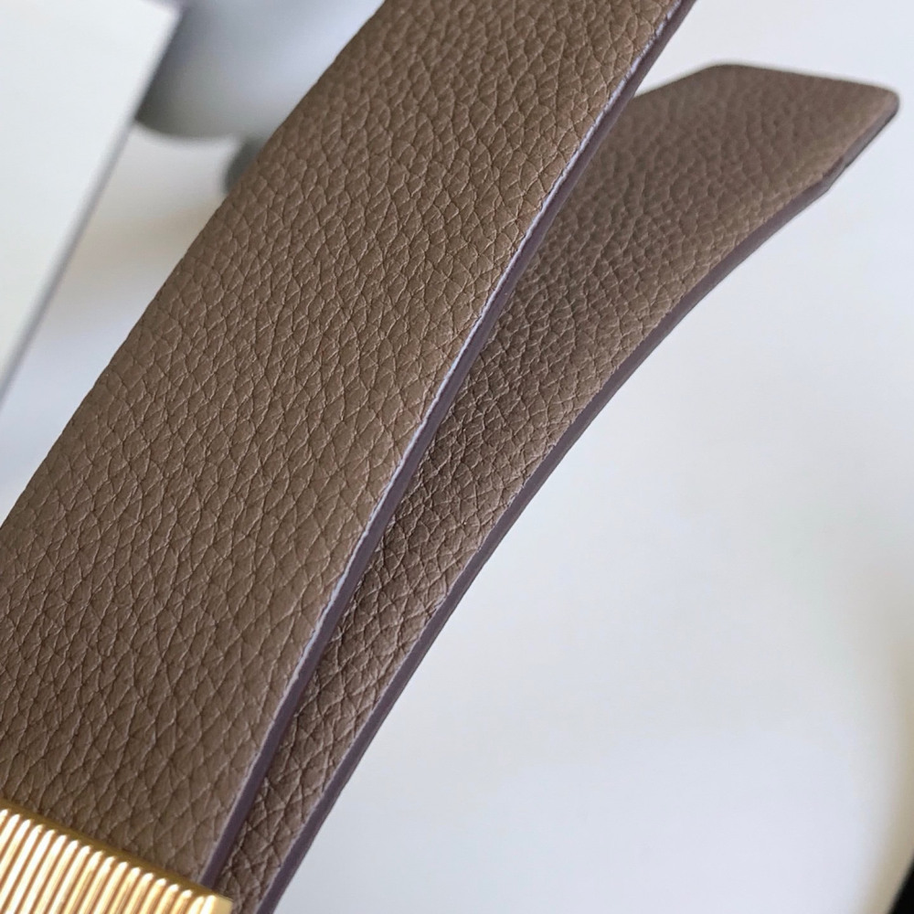 Business men's leather belt High quality double leather stainless steel T buckle leather belt Listripe 4.0 simple west wear belt