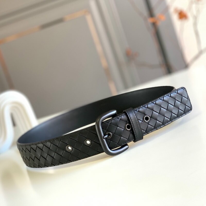 High quality men's belt tire cowhide handwoven belt business men's full head leather classic needle head belt