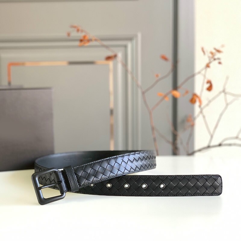 High quality men's belt tire cowhide handwoven belt business men's full head leather classic needle head belt