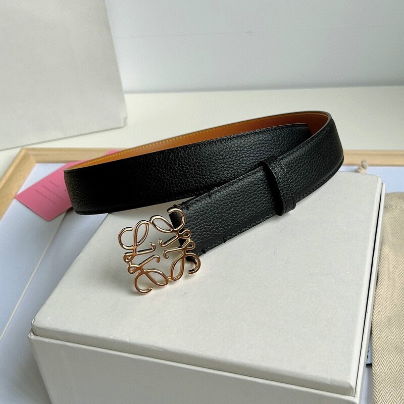 Leather belt Smooth buckle women with trench coat suit skirt clothing accessories everything stylish 3.2CM LOE belt
