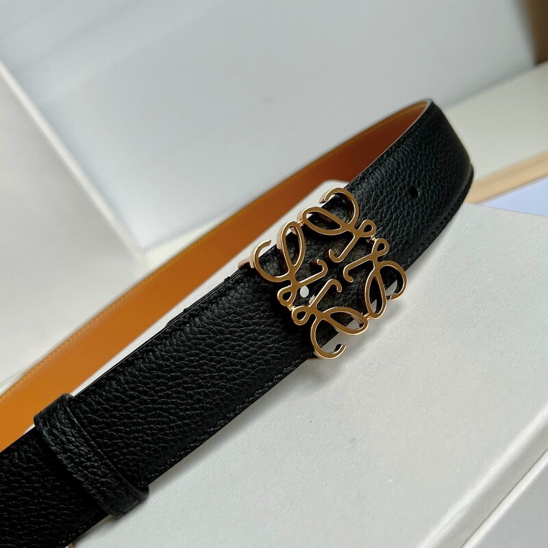 Leather belt Smooth buckle women with trench coat suit skirt clothing accessories everything stylish 3.2CM LOE belt