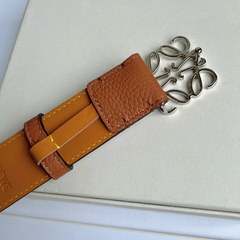 Leather belt Smooth buckle women with trench coat suit skirt clothing accessories everything stylish 3.2CM LOE belt