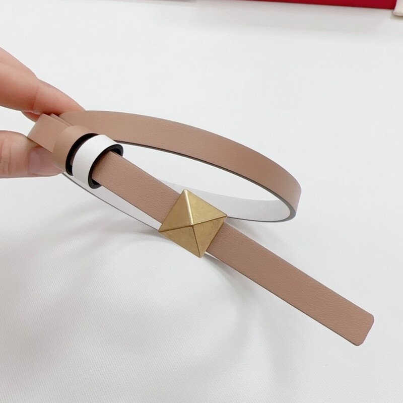 Mini waistband accessories Color cowhide women's belt waistband 1.2 thin waist dual-use leather dress belt