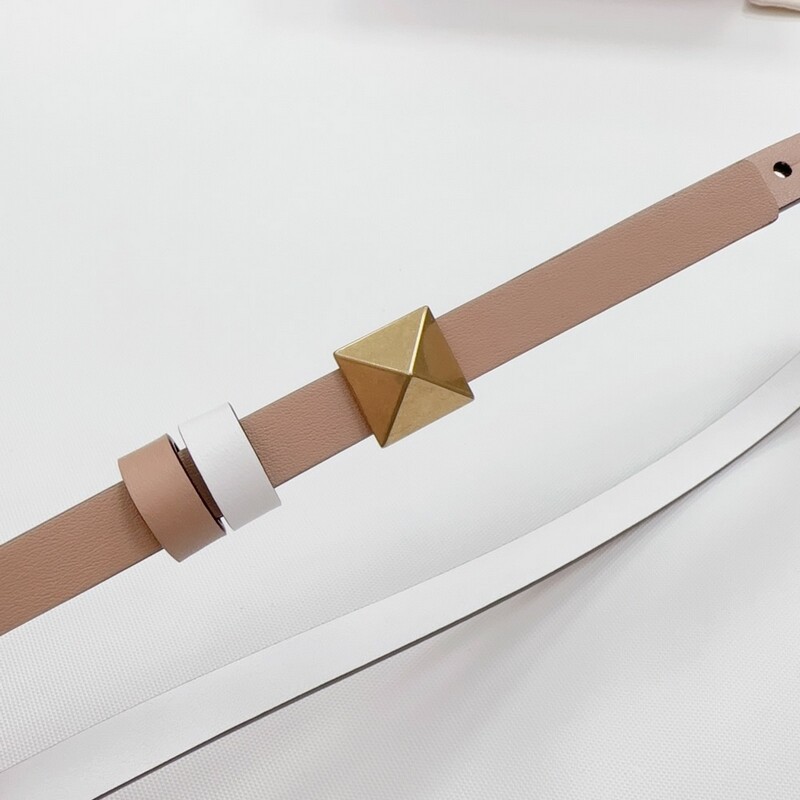 Mini waistband accessories Color cowhide women's belt waistband 1.2 thin waist dual-use leather dress belt