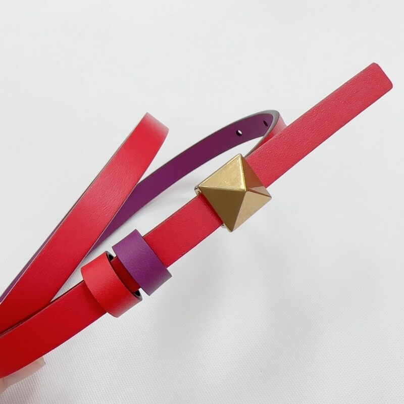 Mini waistband accessories Color cowhide women's belt waistband 1.2 thin waist dual-use leather dress belt