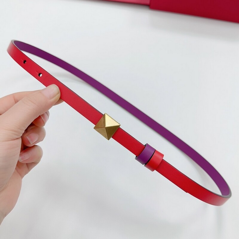 Mini waistband accessories Color cowhide women's belt waistband 1.2 thin waist dual-use leather dress belt